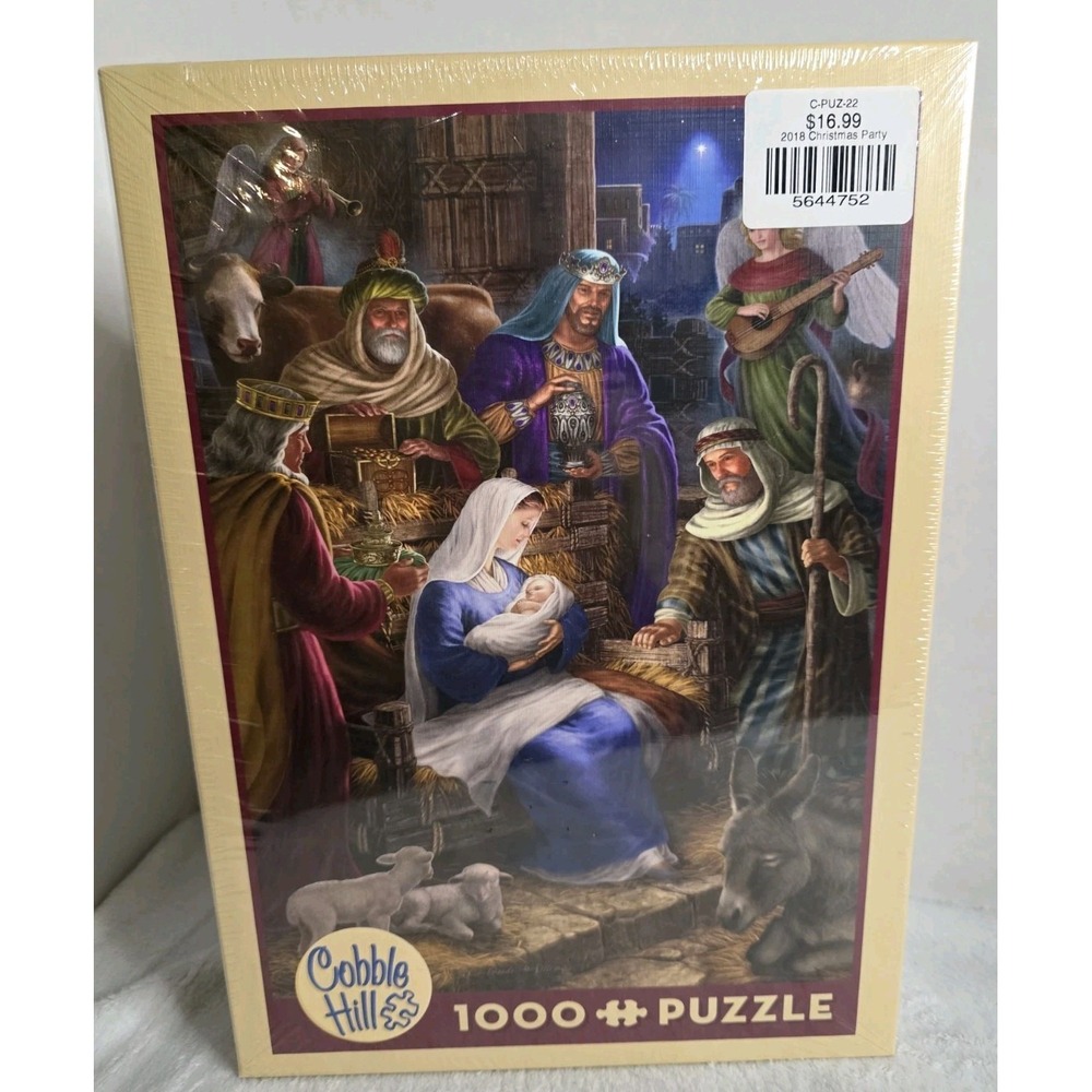 Cobble Hill Holy Night Nativity Scene 1000pc Puzzle‎  19.25" x 26.625"  New